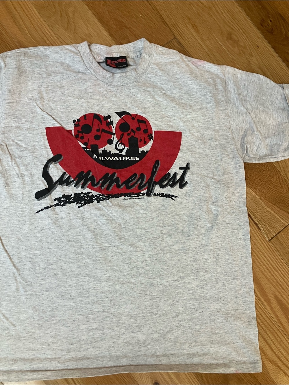 Vintage 1991 Summerfest Milwaukee Short Sleeve Tee XL